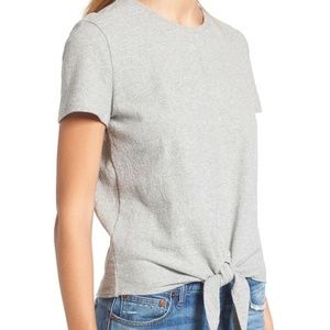 Madewell Texture & Thread Modern Tie-Front Tee